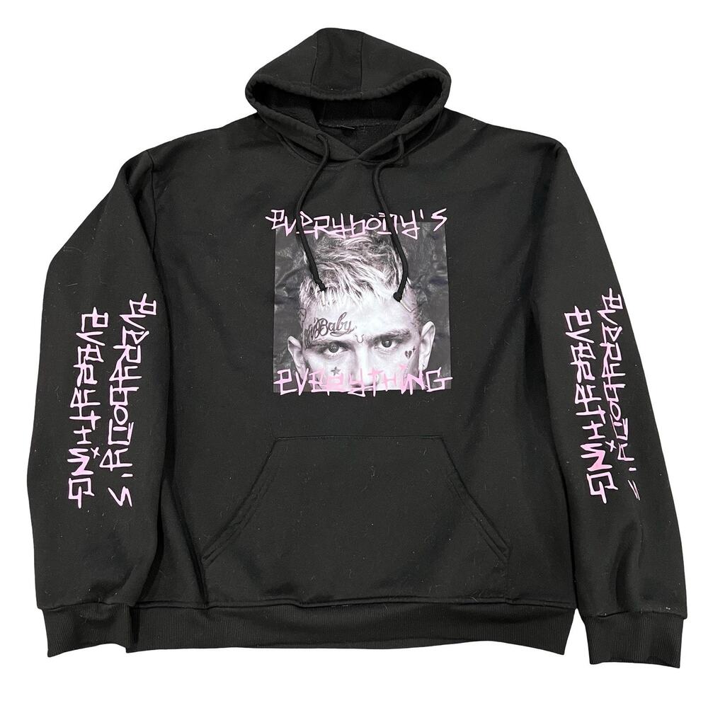 Lil Peep Everybody's Everything Album Concert Merch Emo Double Sided Hoodie 2XL